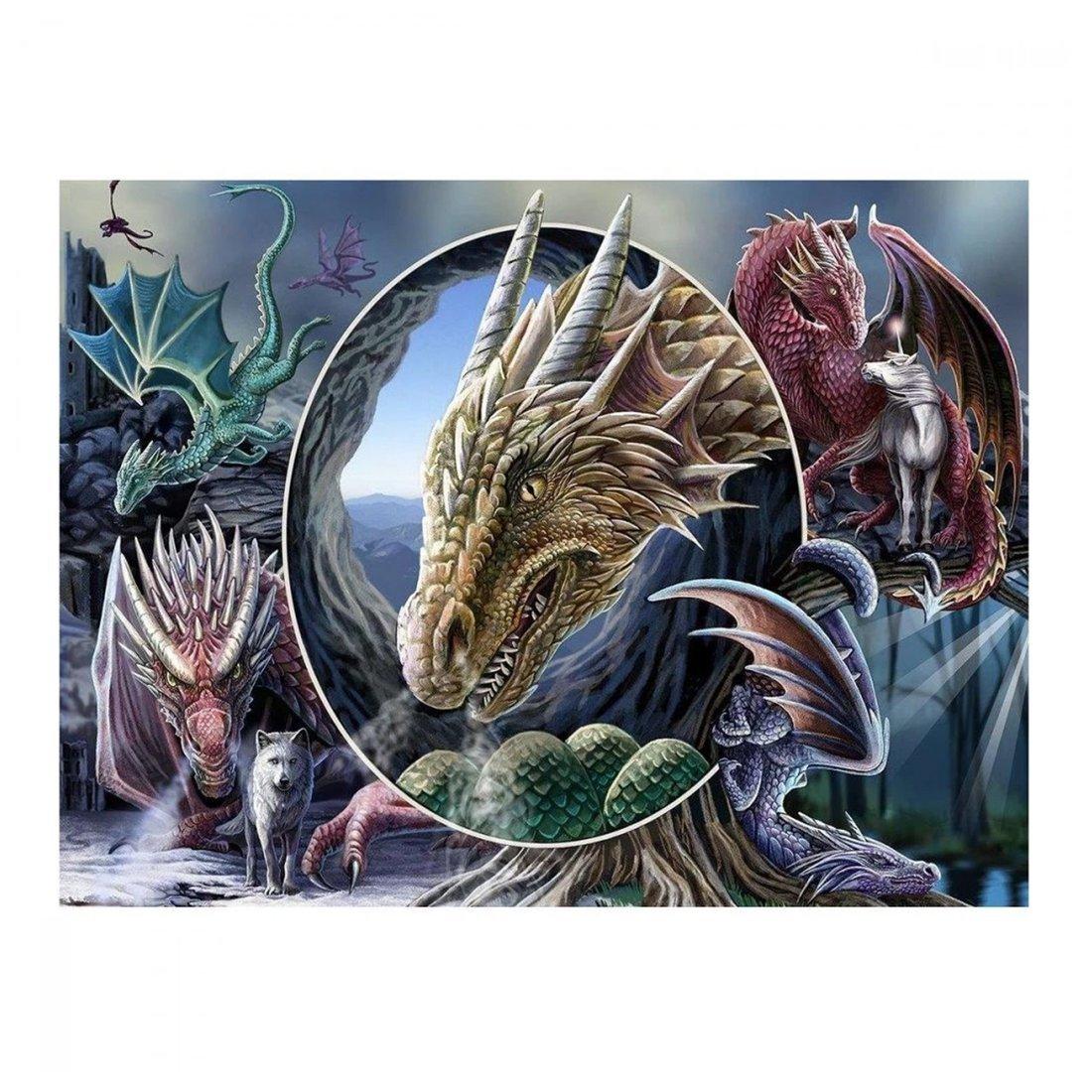 Пазл Super 3D Коллаж Драконы, 500 детал.