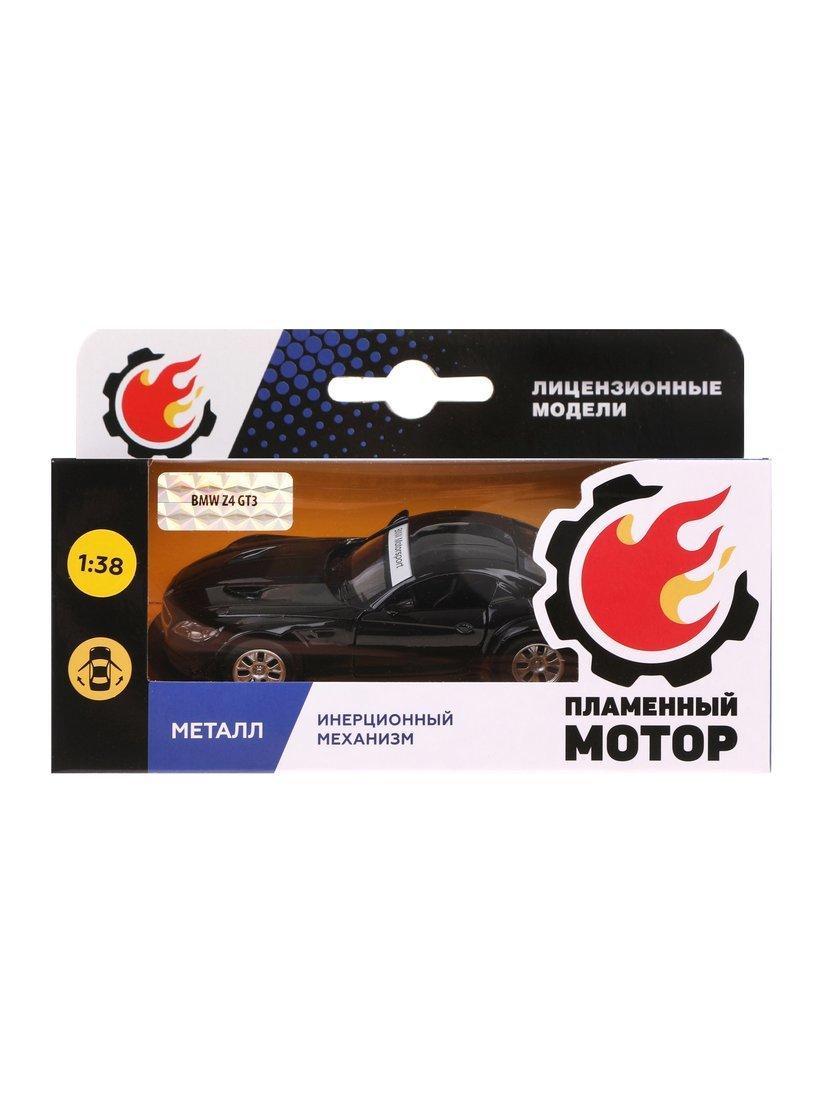 Машина мет. 1:38 BMW Z4 GT3, откр.двери, 11см, черн. матовый