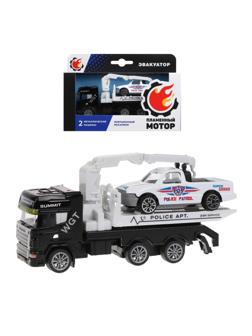 Эвакуатор ин., металлическая кабина, металлическая мини машина, черн.