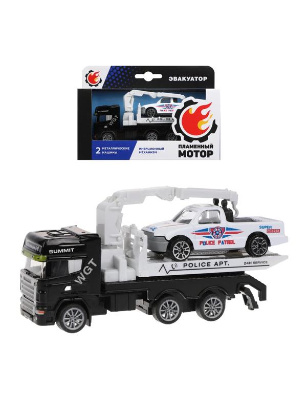 Эвакуатор ин., металлическая кабина, металлическая мини машина, черн.