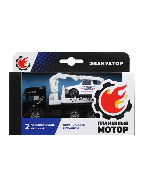 Эвакуатор ин., металлическая кабина, металлическая мини машина, черн.