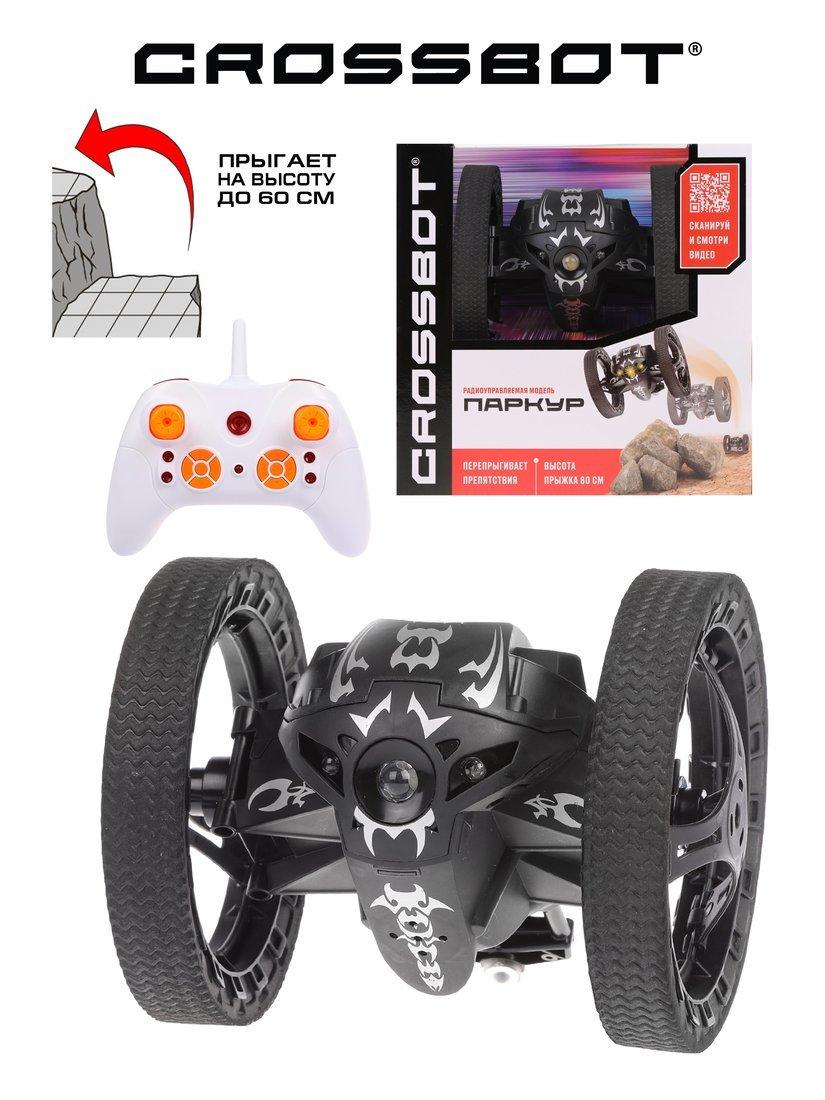 Машина р/у Паркур, аккум., прыгает на высоту до 60см, черн.