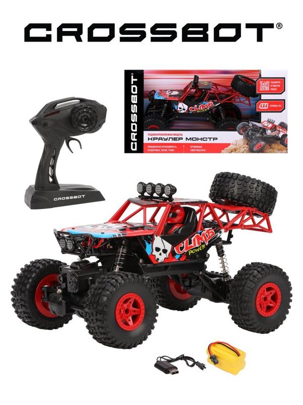 Краулер р/у Монстр, 4WD, аккум., красн.