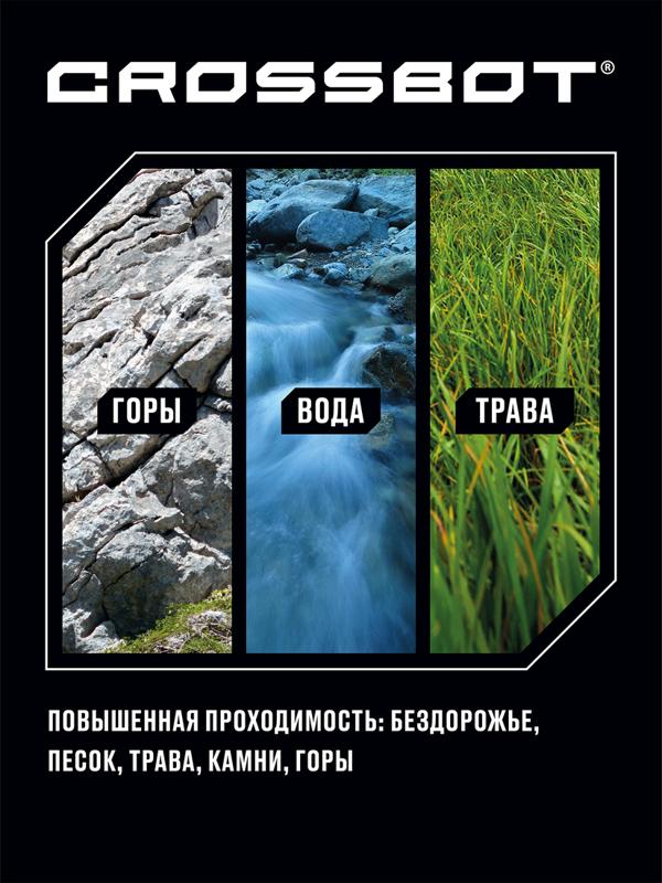 Краулер-Гидроход р/у, аккум, 4WD, металл, син.