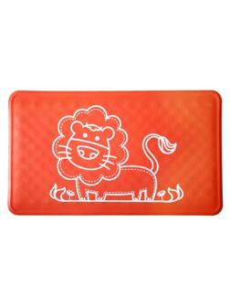 Коврик для ванны антискользящий (34х58см), красный