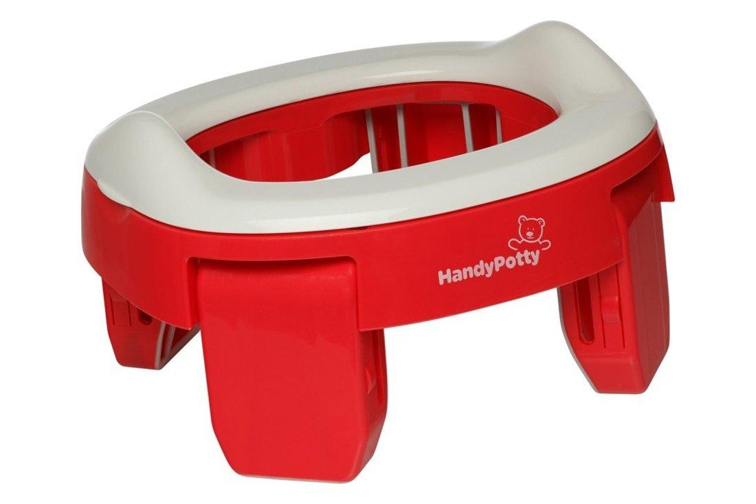 Горшок дорожный HandyPotty, коралловый, со сменными пакетами