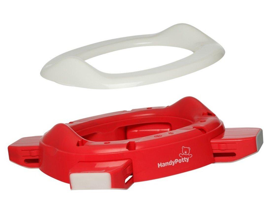 Горшок дорожный HandyPotty, коралловый, со сменными пакетами
