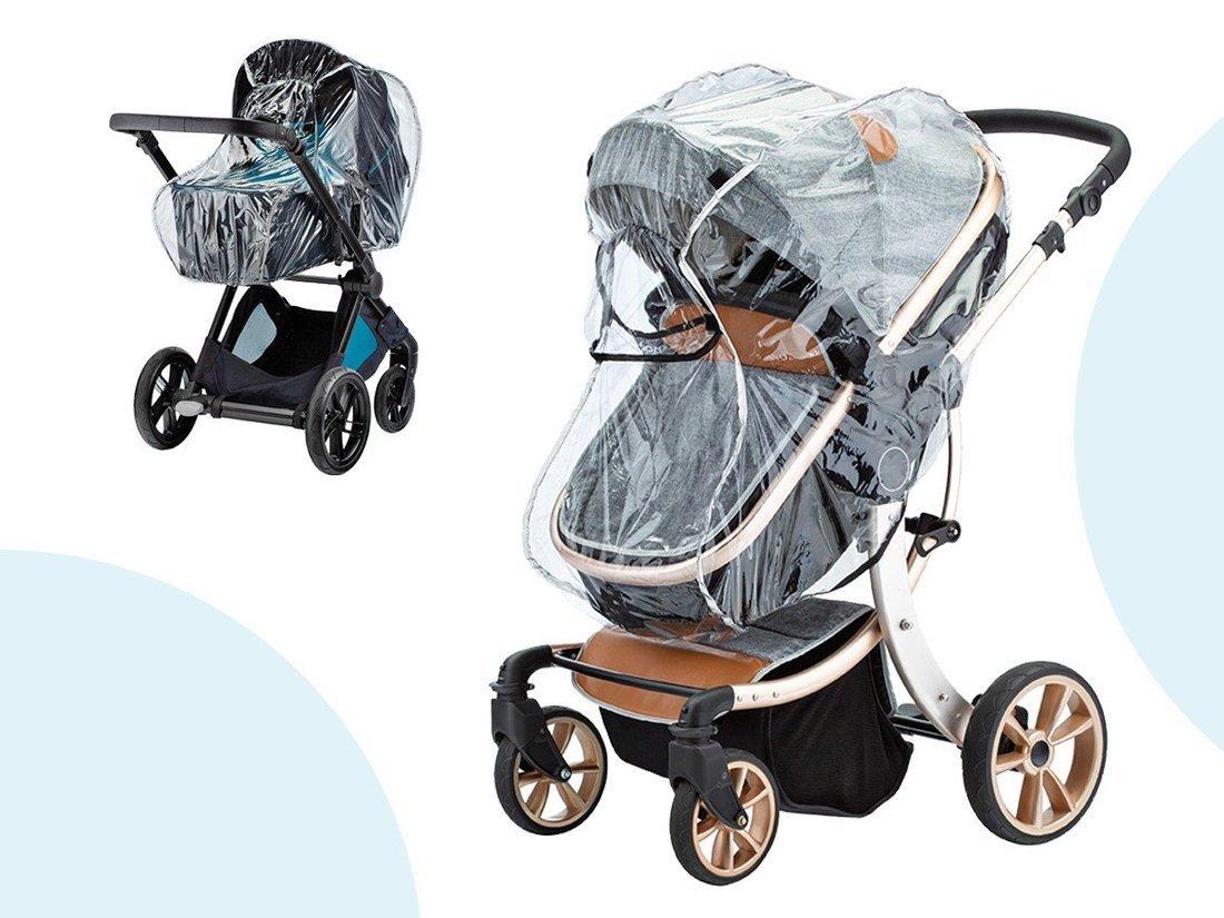 Дождевик на коляску универсальный со светоотражателем