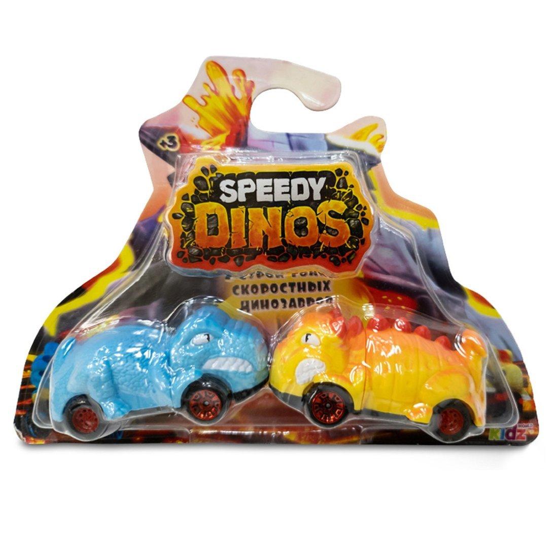 Игровой набор Скоростные динозавры с 2 фрикционными машинками Speedy Dinos в
ассортименте