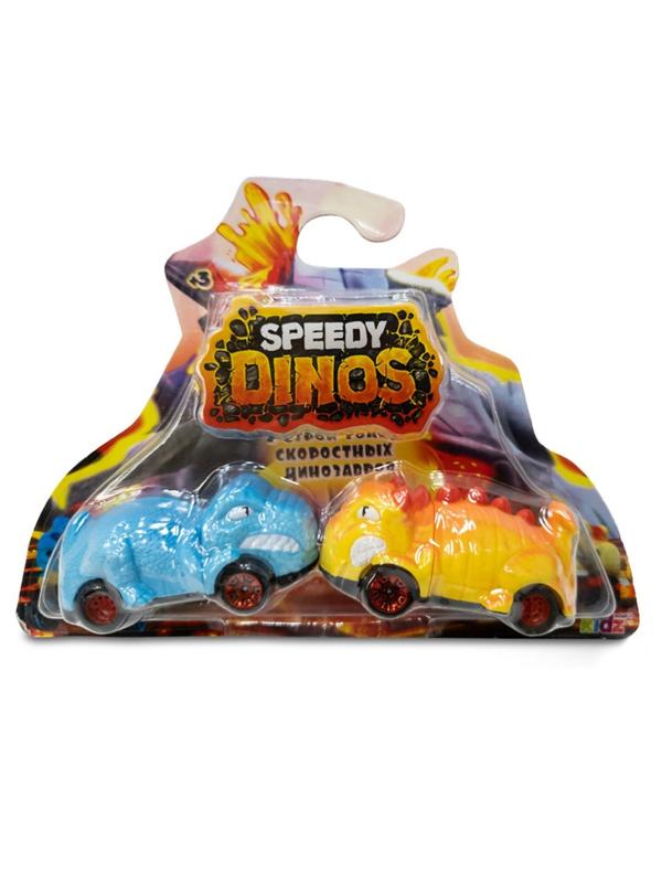 Игровой набор Скоростные динозавры с 2 фрикционными машинками Speedy Dinos в
ассортименте