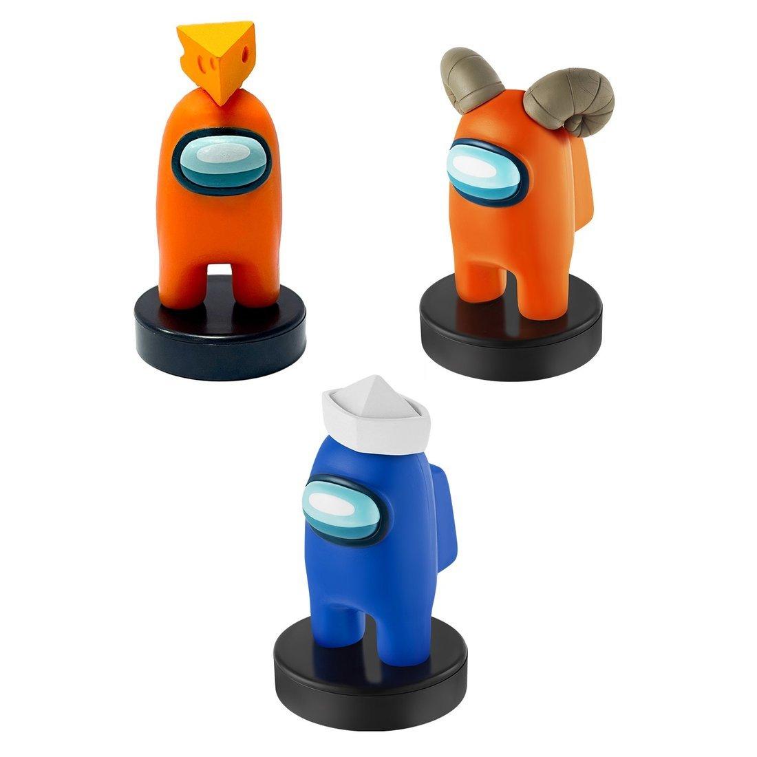 Игровой набор штампиков Among Us - 2 серия 3 шт в коробке: с сыром, синий и с
рогами