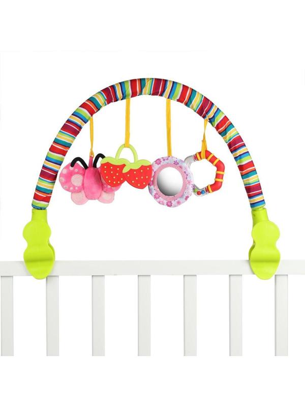 Дуга с подвесками Лето: 4 игр. крепл. прищепка, 3в1 кроват., коляс.,
автокрес.