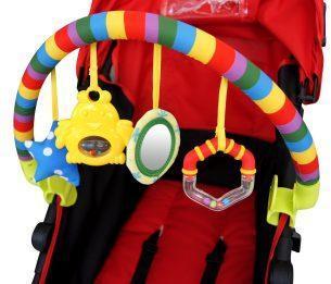 Дуга с подвесками Забава: 4 игр. крепл. прищепка, 3в1 кроват., коляс.,
автокрес.