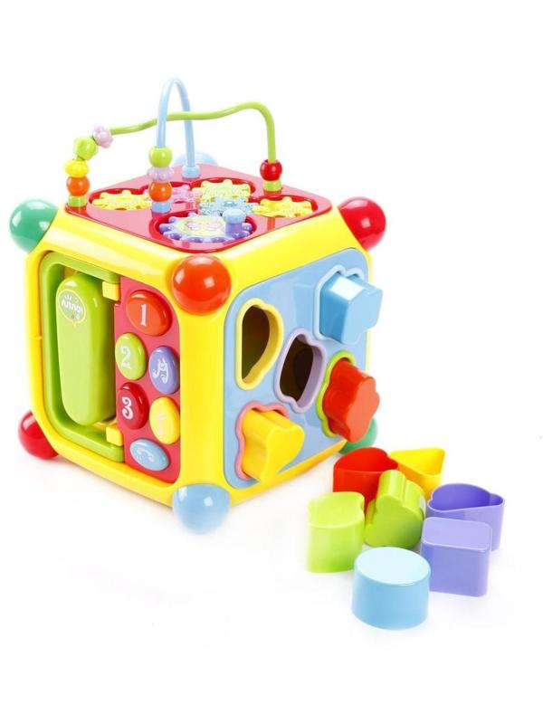 Развивающий центр Мультикуб, 7 игр, с телефоном и пианино