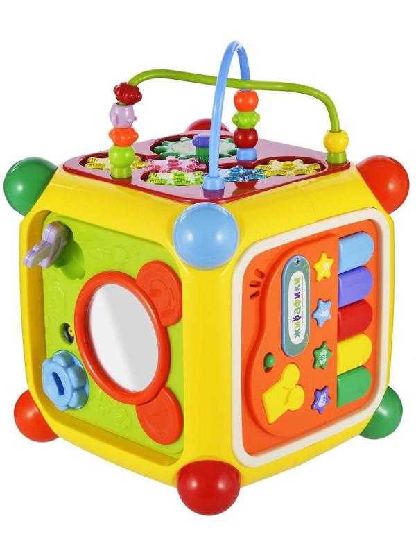 Развивающий центр Мультикуб, 7 игр, с телефоном и пианино