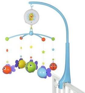 Музыкальный мобиль Рыбки: рыбки снимаются, можно играть в ванне