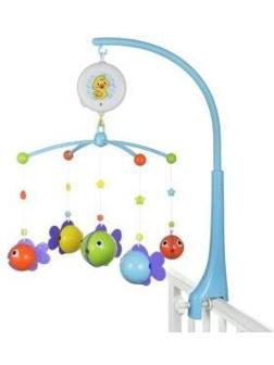 Музыкальный мобиль Рыбки: рыбки снимаются, можно играть в ванне