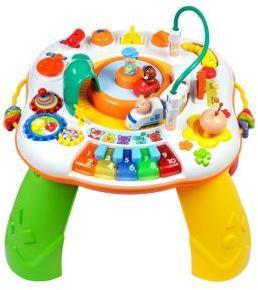 Мультифункциональный игровой столик Мир приключений: обуч. реж. на русск.
яз., поезд ездит, мелодии, свет, звуки