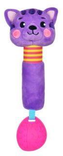 Пищалка с силиконовым прорезывателем Котик