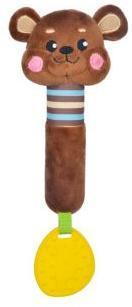 Пищалка с силиконовым прорезывателем Мишка