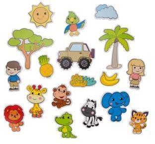 Набор стикеров для купания Сафари: 18 стикеров
