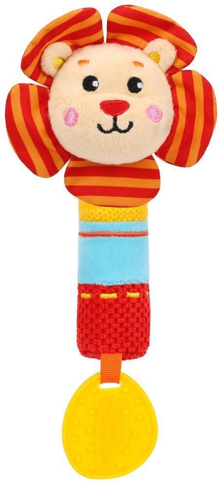 Пищалка с силиконовым прорезывателем Львенок