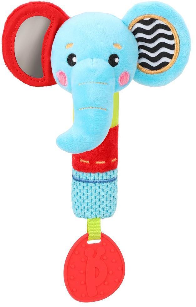 Пищалка с силиконовым прорезывателем Слоник