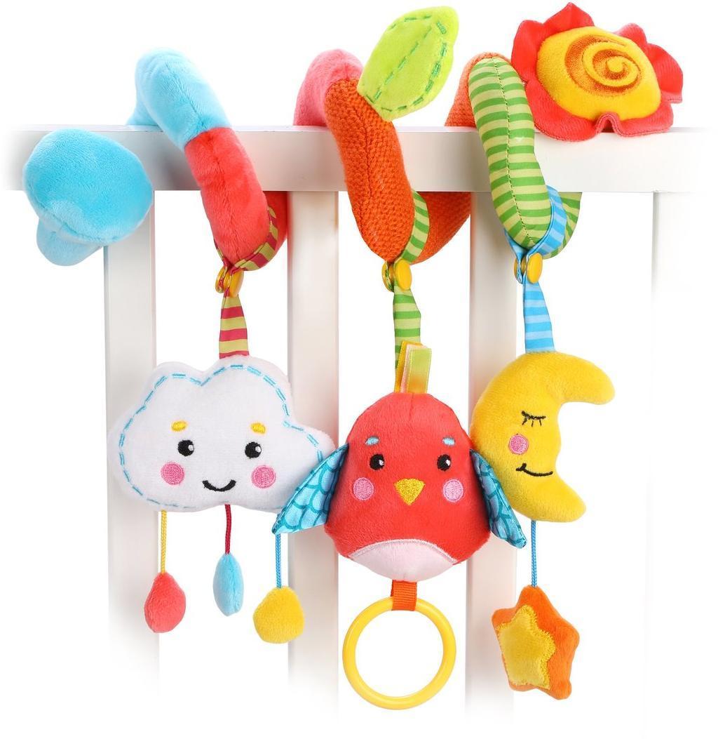 Растяжка с развивающими игрушками съемными Лесная сказка