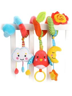 Растяжка с развивающими игрушками съемными Лесная сказка