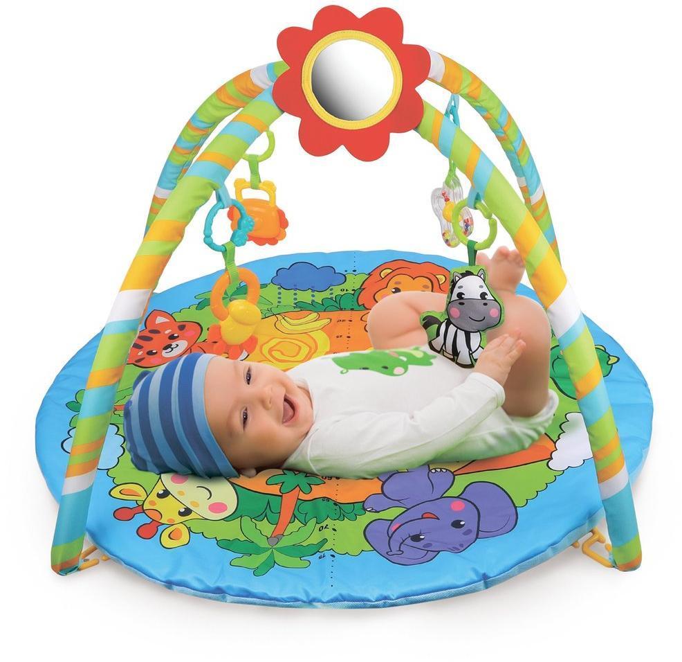 Коврик разв. Джунгли: ростомер, 5 съем. игр., 80 см, игровой дизайн