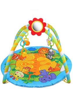 Коврик разв. Джунгли: ростомер, 5 съем. игр., 80 см, игровой дизайн