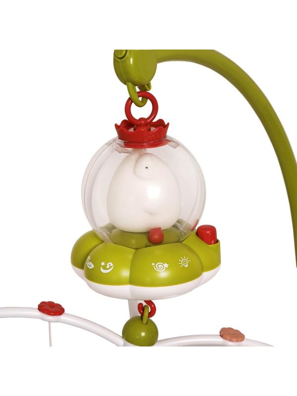 Мультифункциональный мобиль Белые мишки: 4 рус.колыб., 50 мелодий, звуки
природы, ночник, кручение, 5 съем.погрем., громк.регул., 3АА включ.