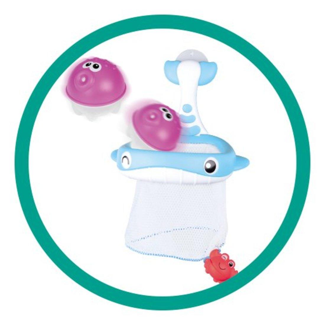 Игрушка для купания Веселый кит, 3 шарика-лейки