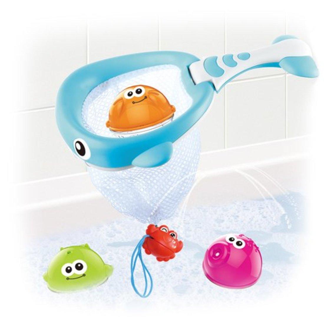 Игрушка для купания Веселый кит, 3 шарика-лейки