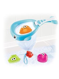 Игрушка для купания Веселый кит, 3 шарика-лейки