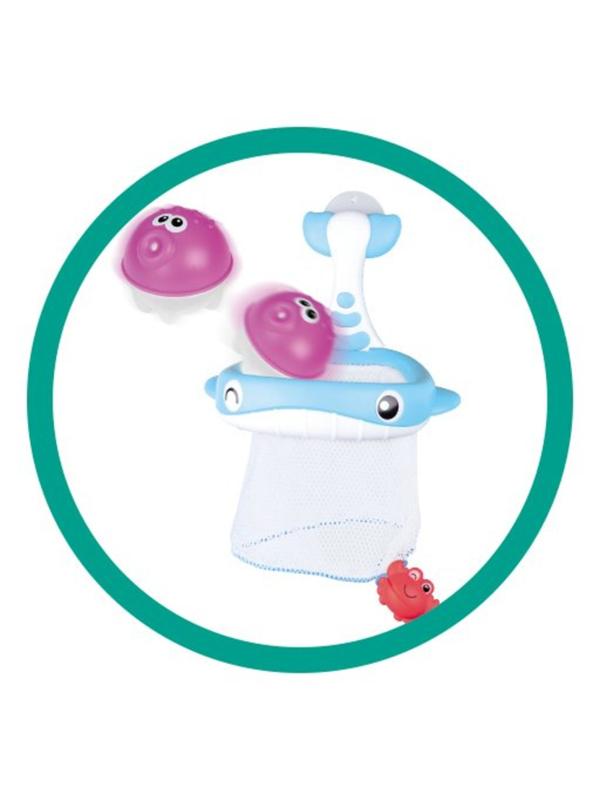 Игрушка для купания Веселый кит, 3 шарика-лейки