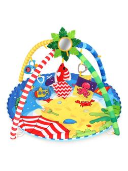 Развивающий коврик Райское местечко: с ростометром, дугами и подвесными
игрушками
