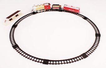 Ж/д Голубая стрела,282см,локомотив,тендер,вагон. Элементы питания в комплект
не входят