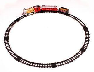 Ж/д Голубая стрела, 282см, локомотив, тендер, вагон, свет, дым. Элементы
питания в комплект не входят.