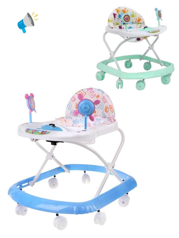 Ходунки детские, звук, 8 колес, рег. высота, эл.пит. ААх2 не вх.в комплект, в
ассорт.