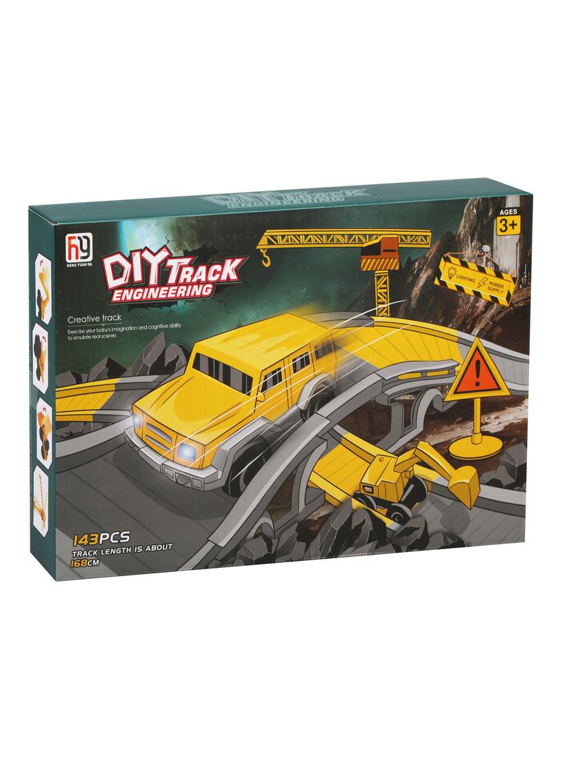 Игровой набор Автотрек, в комплекте: деталей-предметов 143шт., элемент питания
АА*1шт. не входит в комплект, коробка