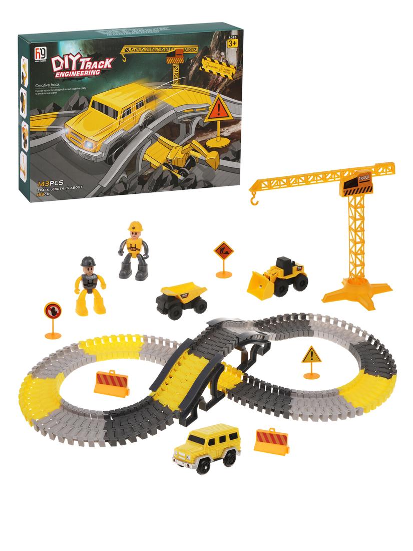 Игровой набор Автотрек, в комплекте: деталей-предметов 143шт., элемент питания
АА*1шт. не входит в комплект, коробка