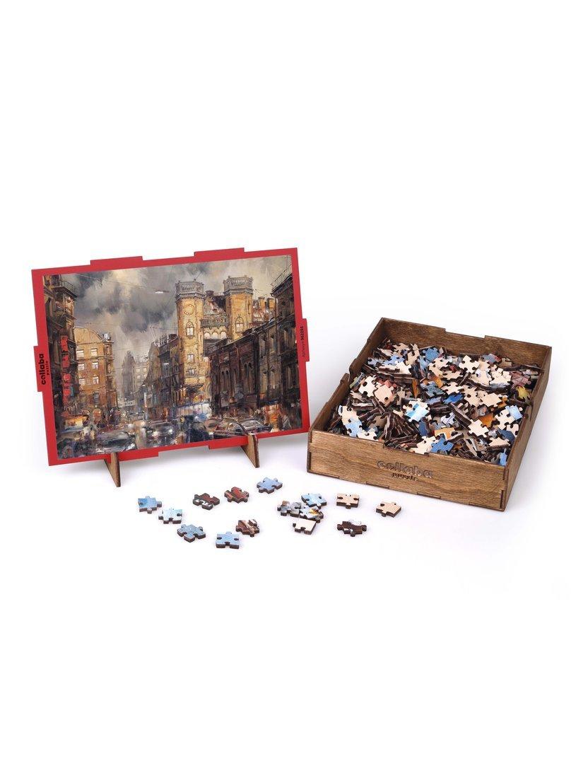 Пазлы деревянные Площадь Л. Толстого , 513 деталей размер 31х40 см