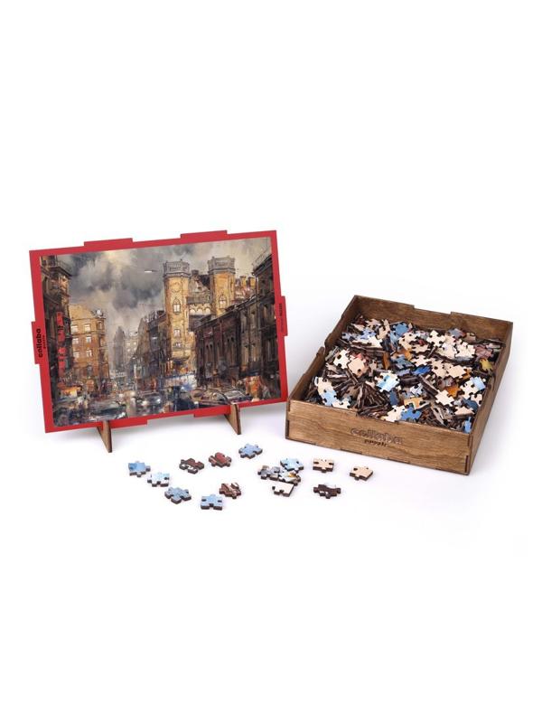 Пазлы деревянные Площадь Л. Толстого , 513 деталей размер 31х40 см