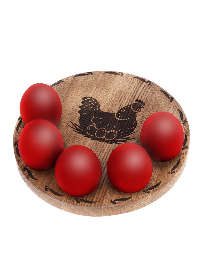 Подставка для яиц деревянная, 5 ячеек
