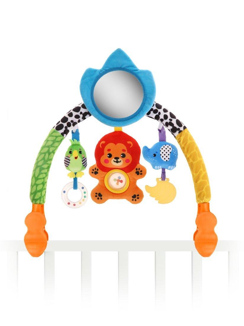 Развивающая дуга Африка: 4 съем. игр., крепл. прищепка, 3в1 кроват., коляс.,
автокрес.