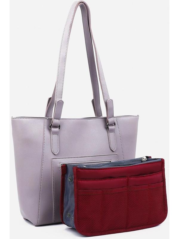 Косметичка-органайзер на молниях, цвет бордовый