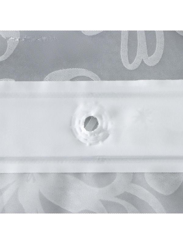 Штора для ванной Доляна «Ажур», 180×180 см, EVA, цвет белый