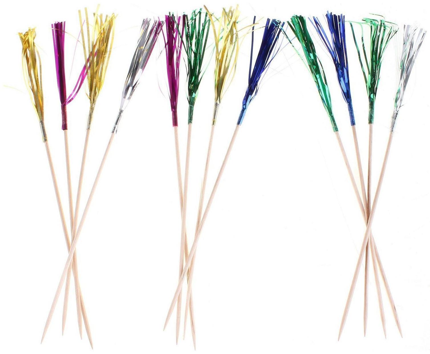 Шпажки для канапе «Праздник», набор 12 шт., дождик