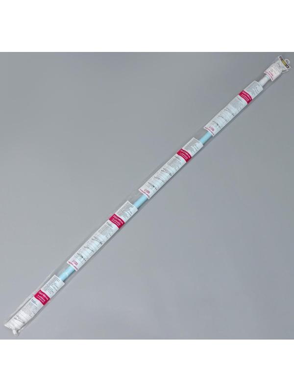 Карниз для ванной комнаты телескопический, 140-260 см, цвет голубой